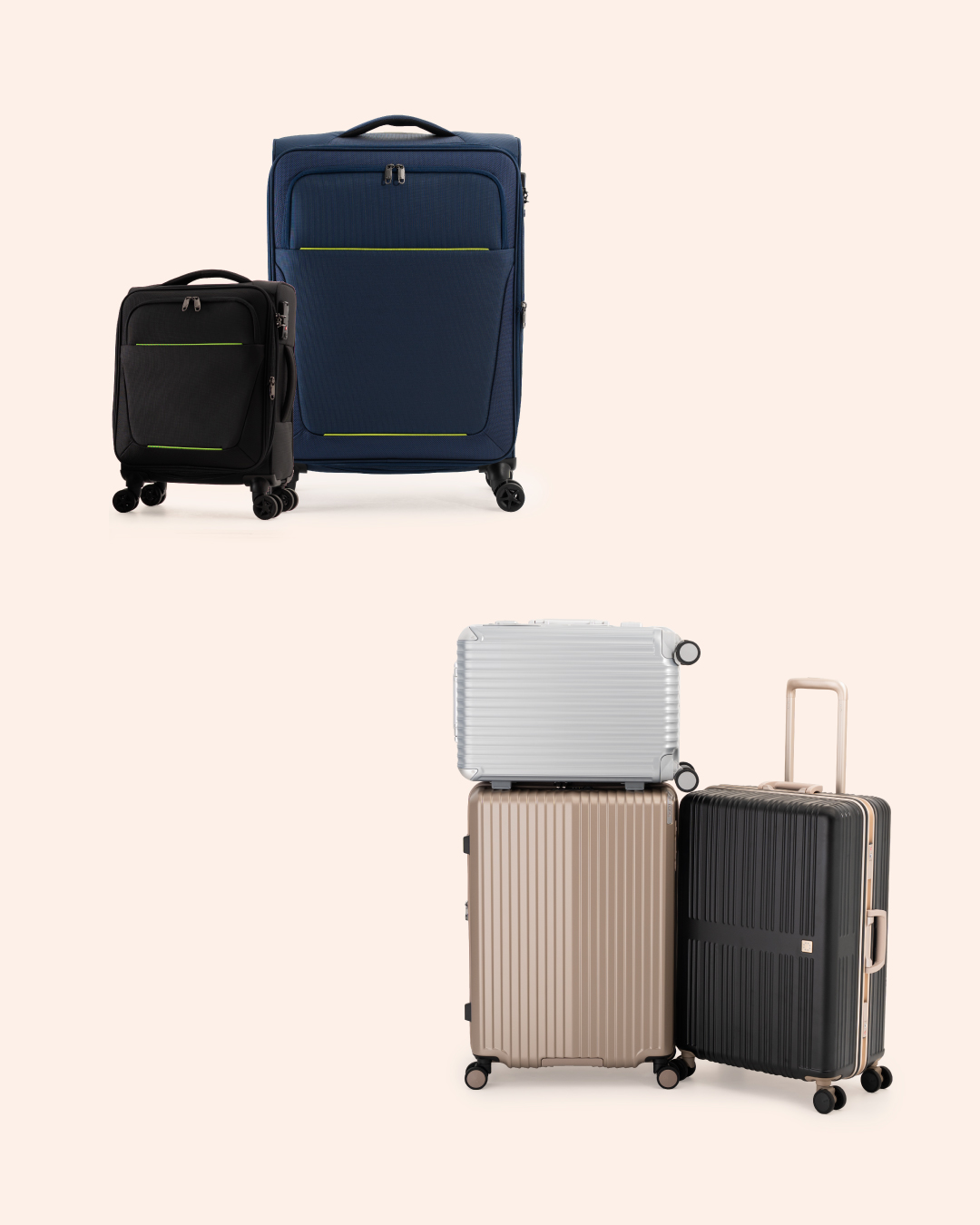 スーツケースの「ハードタイプ」と「ソフトタイプ」の特徴を徹底比較