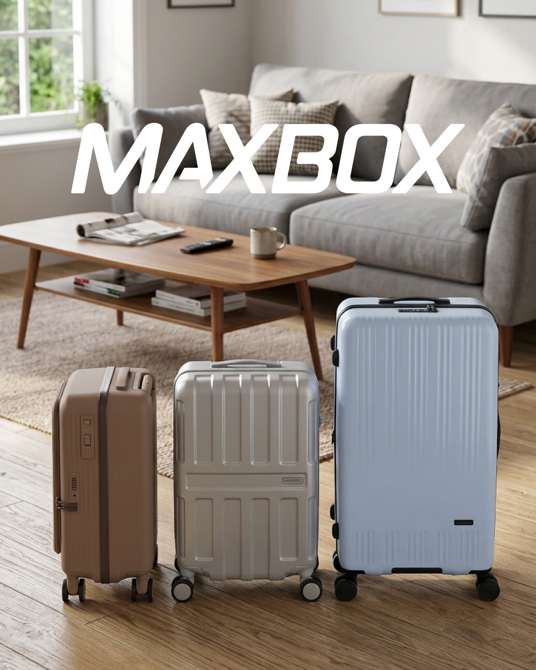 クリーンでモダンなスーツケース、MAXBOXシリーズをご紹介します