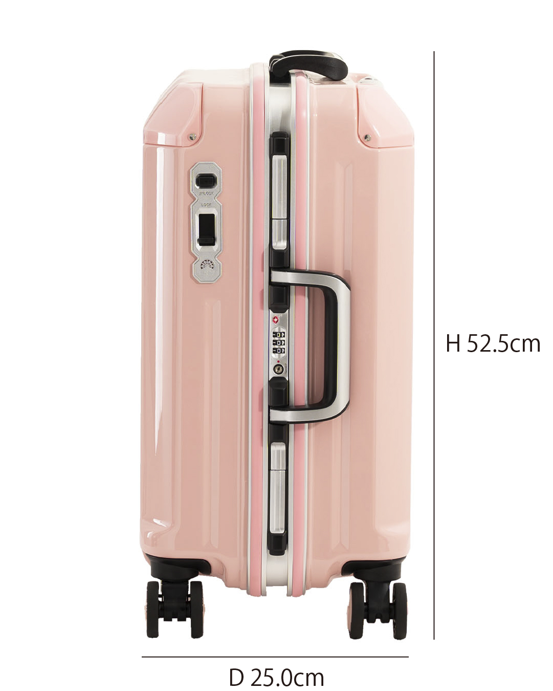 Asia Luggage デカかるEdge 34L ピンク デカかる 最大49% 8/1限定 アジアラゲージ スーツケース 機内