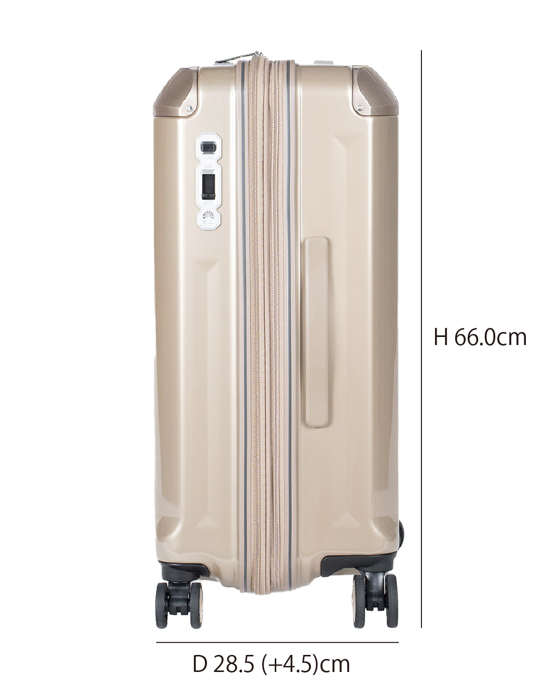 新品未使用 A.L.I. デカかるEdge キャリーケース 70l 大型 バニラ デカかる 最大51% 8/3限定 アジアラゲージ スーツケース Lサイズ