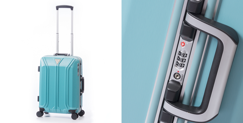 BMSGスーツケース 3ケタのダイヤル式ロックを搭載しております www
